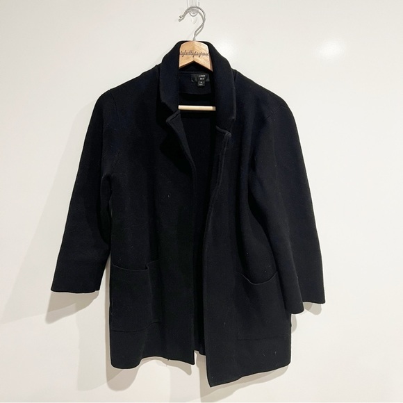 J Crew Sophie open-front sweater blazer Black - Picture 2 of 7